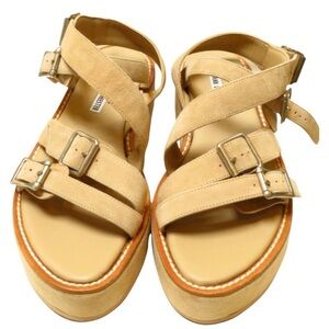 Ann Demeulemeester Buckled Platform Sandal